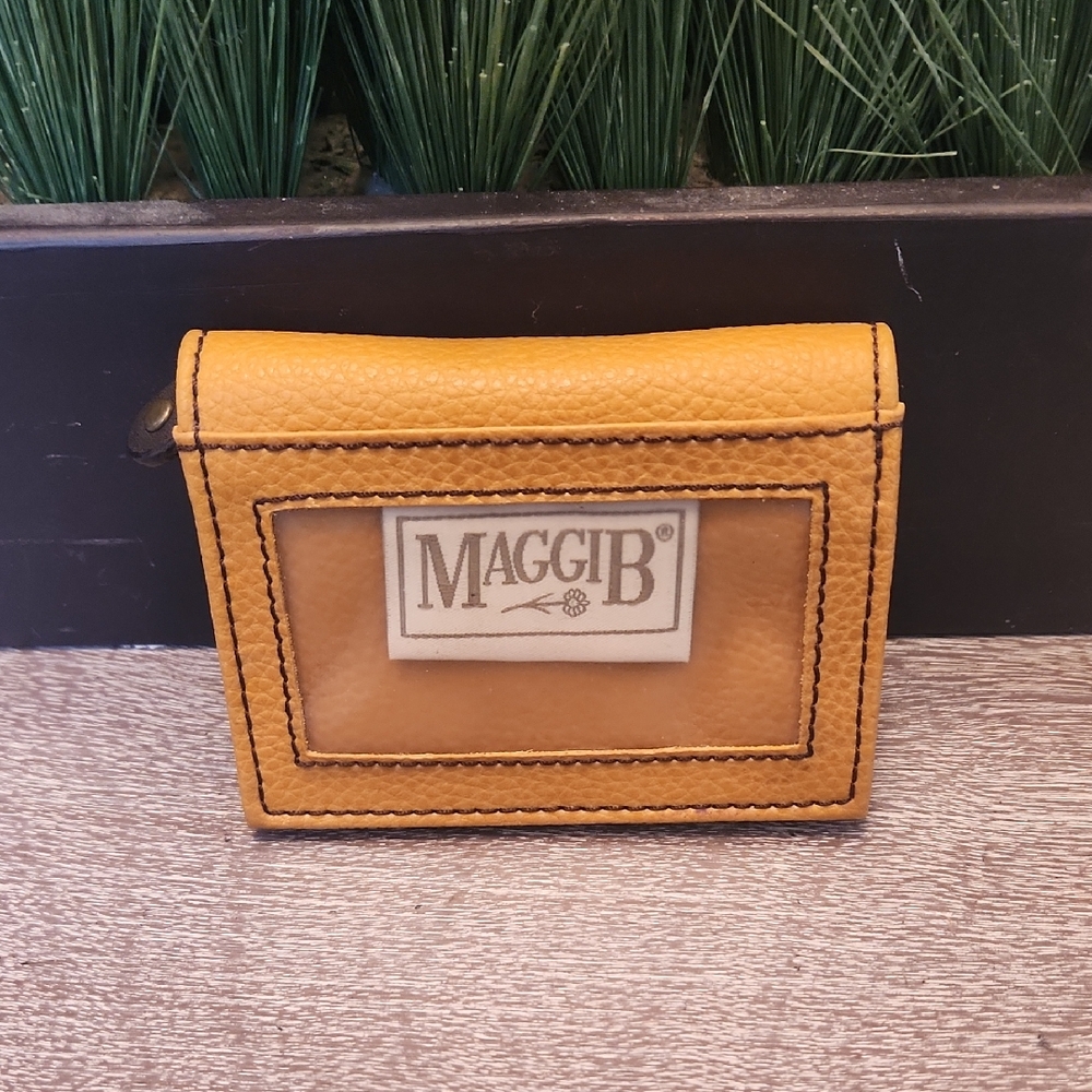 MaggiB Tan Leather Wallet